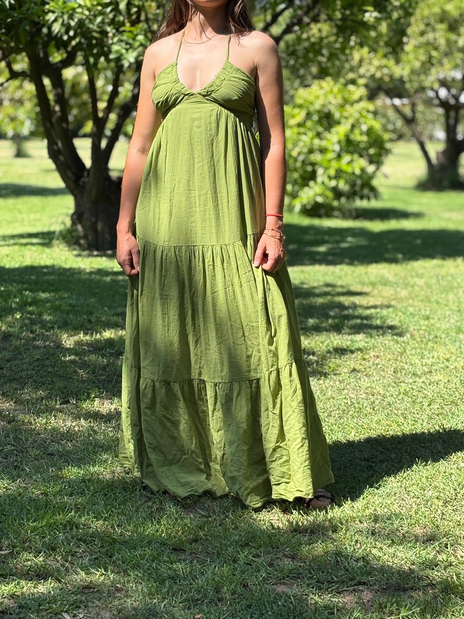 Robe LIVIA vert olive