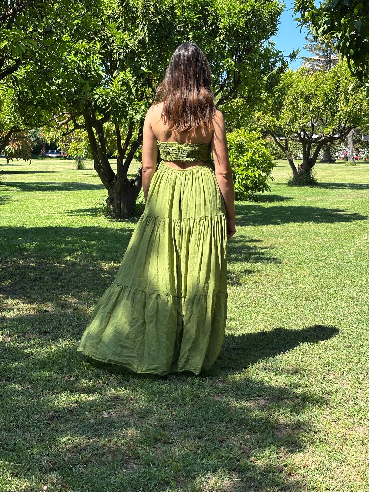 Robe LIVIA vert olive